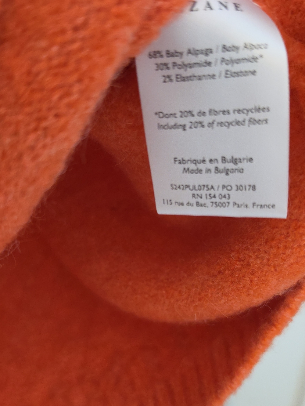 Sezane Amiel Sweater Size Small - Picture 3 of 3